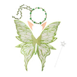 Maxbell Fairy Wings Cute Halloween Costume Accessories Decor Comfortable Fancy Dress Green
