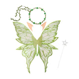 Maxbell Fairy Wings Cute Halloween Costume Accessories Decor Comfortable Fancy Dress Green
