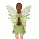 Maxbell Fairy Wings Cute Halloween Costume Accessories Decor Comfortable Fancy Dress Green