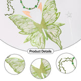 Maxbell Fairy Wings Cute Halloween Costume Accessories Decor Comfortable Fancy Dress Green