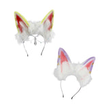 Maxbell Cat Ears Headband Comfortable Headpiece for Women Girls Daily wearing Makeup Yellow