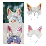 Maxbell Cat Ears Headband Comfortable Headpiece for Women Girls Daily wearing Makeup Yellow