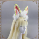Maxbell Cat Ears Headband Comfortable Headpiece for Women Girls Daily wearing Makeup Yellow
