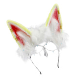 Maxbell Cat Ears Headband Comfortable Headpiece for Women Girls Daily wearing Makeup Yellow