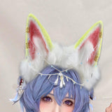 Maxbell Cat Ears Headband Comfortable Headpiece for Women Girls Daily wearing Makeup Yellow
