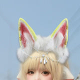 Maxbell Cat Ears Headband Comfortable Headpiece for Women Girls Daily wearing Makeup Yellow