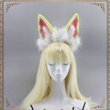 Maxbell Cat Ears Headband Comfortable Headpiece for Women Girls Daily wearing Makeup Yellow