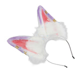 Maxbell Cat Ears Headband Comfortable Headpiece for Women Girls Daily wearing Makeup Purple