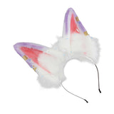 Maxbell Cat Ears Headband Comfortable Headpiece for Women Girls Daily wearing Makeup Purple