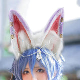 Maxbell Cat Ears Headband Comfortable Headpiece for Women Girls Daily wearing Makeup Purple
