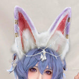 Maxbell Cat Ears Headband Comfortable Headpiece for Women Girls Daily wearing Makeup Purple
