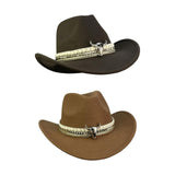 Maxbell Cowboy Hat Costume Accessories Hat Band Dress up Comfortable Trendy Headwear