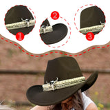 Maxbell Cowboy Hat Costume Accessories Hat Band Dress up Comfortable Trendy Headwear