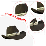 Maxbell Cowboy Hat Costume Accessories Hat Band Dress up Comfortable Trendy Headwear