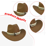 Maxbell Cowboy Hat Costume Accessories Hat Band Dress up Comfortable Trendy Headwear
