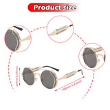 Maxbell Round Double Bridge Sunglasses Decor Eyewear for Holiday Dating Party