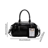 Maxbell Women's Crossbody Purse Zip Closure Fashion PU Tote Bag for Woman Work Party