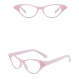 Maxbell 8Pcs Cat Rhinestone Glasses Retro 50S 60S Old Lady Glasses for Women Holiday