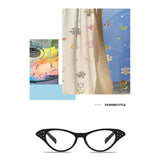 Maxbell 8Pcs Cat Rhinestone Glasses Retro 50S 60S Old Lady Glasses for Women Holiday