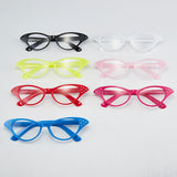 Maxbell 8Pcs Cat Rhinestone Glasses Retro 50S 60S Old Lady Glasses for Women Holiday