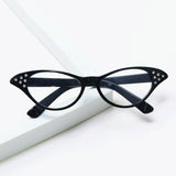 Maxbell 8Pcs Cat Rhinestone Glasses Retro 50S 60S Old Lady Glasses for Women Holiday