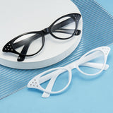 Maxbell 8Pcs Cat Rhinestone Glasses Retro 50S 60S Old Lady Glasses for Women Holiday