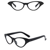 Maxbell 8Pcs Cat Rhinestone Glasses Retro 50S 60S Old Lady Glasses for Women Holiday