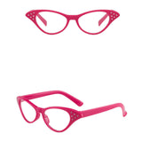 Maxbell 8Pcs Cat Rhinestone Glasses Retro 50S 60S Old Lady Glasses for Women Holiday