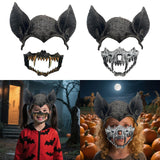 Maxbell Halloween Bat Costume Mask Accessories for Masquerade Birthday Party Friends Black