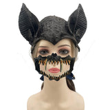 Maxbell Halloween Bat Costume Mask Accessories for Masquerade Birthday Party Friends Black