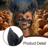 Maxbell Halloween Bat Costume Mask Accessories for Masquerade Birthday Party Friends Black
