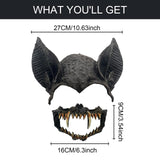 Maxbell Halloween Bat Costume Mask Accessories for Masquerade Birthday Party Friends Black