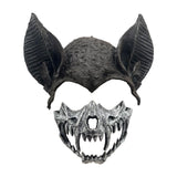Maxbell Halloween Bat Costume Mask Accessories for Masquerade Birthday Party Friends Black and Silver