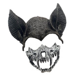 Maxbell Halloween Bat Costume Mask Accessories for Masquerade Birthday Party Friends Black and Silver