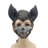 Maxbell Halloween Bat Costume Mask Accessories for Masquerade Birthday Party Friends Black and Silver