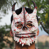 Maxbell Halloween Mask Creepy Costume Prop Face Mask for Adults Role Play Masquerade