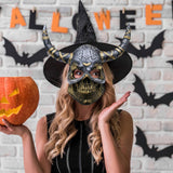 Maxbell Halloween Skeleton Mask Creepy Skeleton Mask for Role Play Festival Dress up