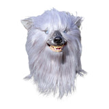 Maxbell Latex Wolf Head Mask Full Head for Stage Performance Themed Party Masquerade