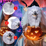 Maxbell Latex Wolf Head Mask Full Head for Stage Performance Themed Party Masquerade