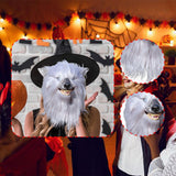 Maxbell Latex Wolf Head Mask Full Head for Stage Performance Themed Party Masquerade