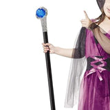 Maxbell Halloween Costume Walking Cane for Festivals Stage Performance Show Birthday Blue Ball