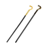 Maxbell Halloween Cane for Men Snake Head Shaped for Wedding Themed Party Stage Show Gold