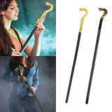 Maxbell Halloween Cane for Men Snake Head Shaped for Wedding Themed Party Stage Show Gold