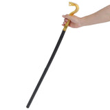 Maxbell Halloween Cane for Men Snake Head Shaped for Wedding Themed Party Stage Show Gold