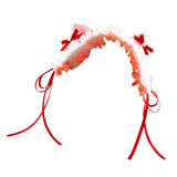 Maxbell Cat Ears Lolita Headband Cute for Party Supplies Stage Performances Carnival red