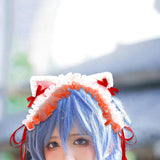Maxbell Cat Ears Lolita Headband Cute for Party Supplies Stage Performances Carnival red