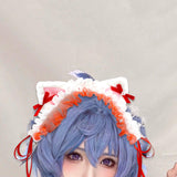 Maxbell Cat Ears Lolita Headband Cute for Party Supplies Stage Performances Carnival red