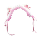 Maxbell Cat Ears Lolita Headband Cute for Party Supplies Stage Performances Carnival pink