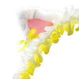 Maxbell Cat Ears Lolita Headband Cute for Party Supplies Stage Performances Carnival yellow