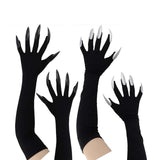 Maxbell Halloween Costume Paw Gloves Paw Gloves for Party Supplies Stage Performance Argent nail